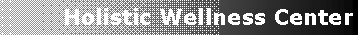 Text Box: Holistic Wellness Center